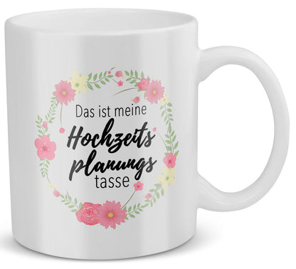 22Feels® Geschenk zur Verlobung - Hochzeitsplanungstasse (Weiss, 320ml)-Weisse Tasse 320ml-22Feels