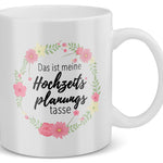 22Feels® Geschenk zur Verlobung - Hochzeitsplanungstasse (Weiss, 320ml)-Weisse Tasse 320ml-22Feels