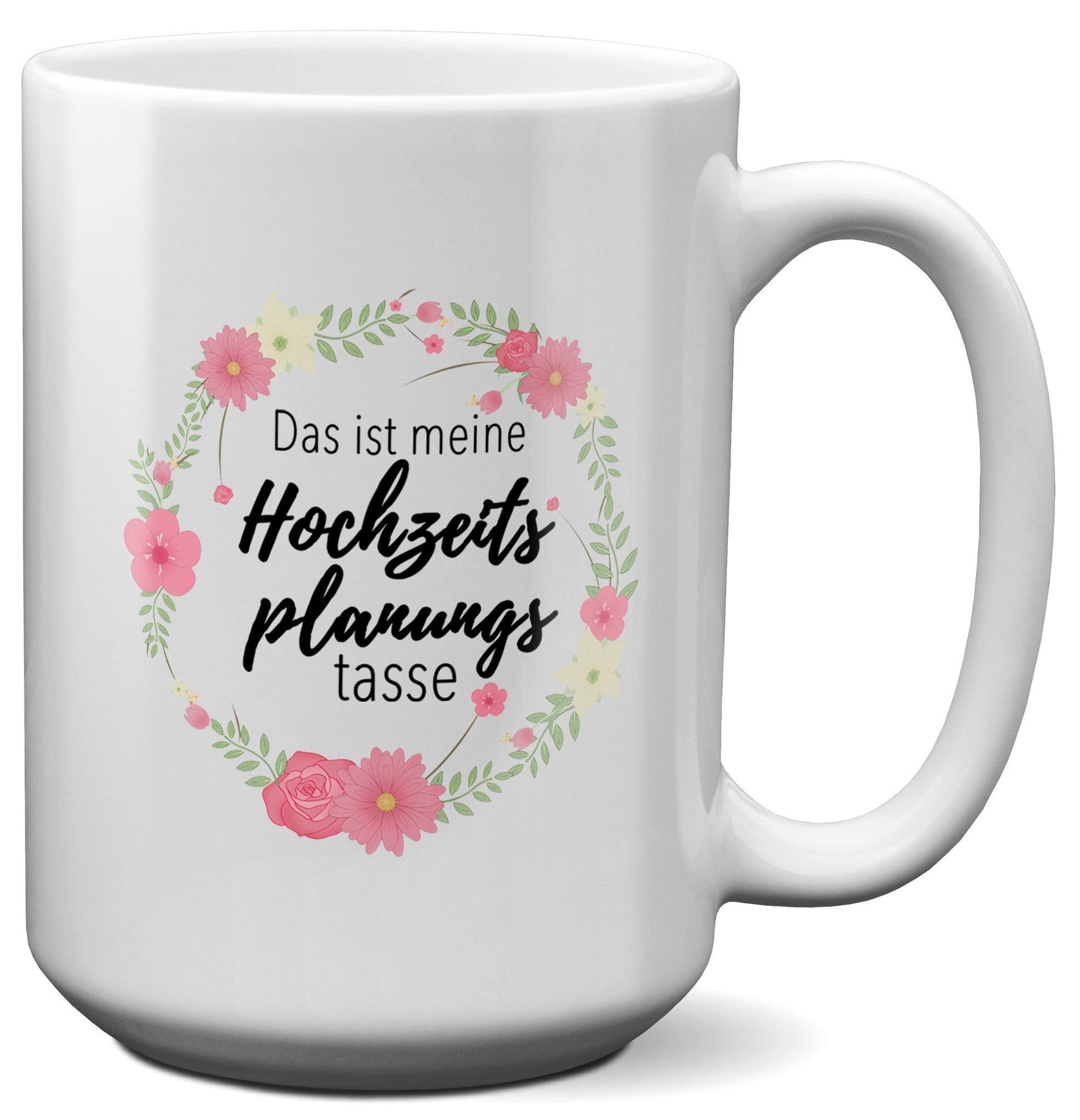 22Feels® Geschenk zur Verlobung - XL Tasse mit Spruch (Weiss, 440ml)-Weisse XL Tasse 440ml-22Feels