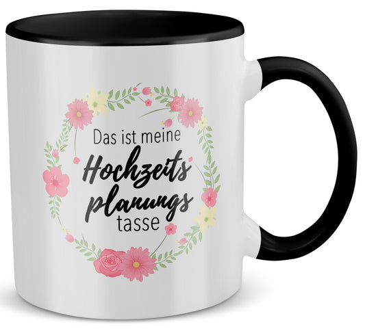 22Feels® Geschenk zur Verlobung - Tasse mit Spruch (Weiss-Schwarz, 320ml)-TwoTone Tasse Weiss-Schwarz 320ml-22Feels