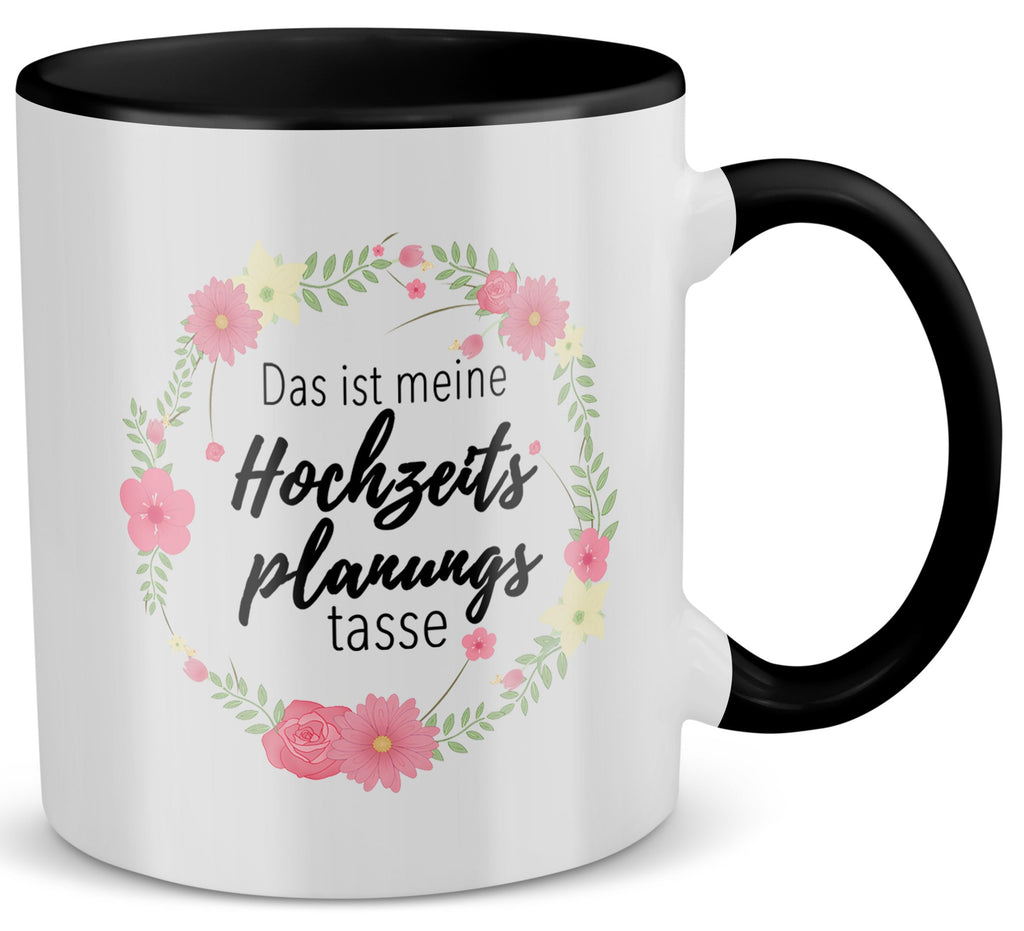 22Feels® Geschenk zur Verlobung - Tasse mit Spruch (Weiss-Schwarz, 320ml)-TwoTone Tasse Weiss-Schwarz 320ml-22Feels
