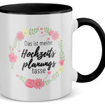 22Feels® Geschenk zur Verlobung - Tasse mit Spruch (Weiss-Schwarz, 320ml)-TwoTone Tasse Weiss-Schwarz 320ml-22Feels
