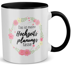 22Feels® Geschenk zur Verlobung - Tasse mit Spruch (Weiss-Schwarz, 320ml)-TwoTone Tasse Weiss-Schwarz 320ml-22Feels
