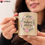22Feels® Geschenk zur Verlobung - Glitzertasse mit Spruch (Gold, 320ml)-Glitzertasse Gold 320ml-22Feels