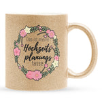22Feels® Geschenk zur Verlobung - Glitzertasse mit Spruch (Gold, 320ml)-Glitzertasse Gold 320ml-22Feels