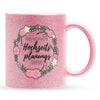 22Feels® Geschenk zur Verlobung - Glitzertasse mit Spruch (Pink, 320ml)-Glitzertasse Pink 320ml-22Feels