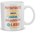 22Feels® Geschenk für werdende Patentanten - Du Wirst Tasse mit Spruch: Obwohl wir uns noch nicht getroffen haben (Weiss, 320ml)-Weisse Tasse 320ml-22Feels