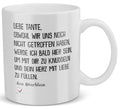 22Feels® Geschenk für werdende Tanten - Du Wirst Tante Tasse mit Spruch: Obwohl wir uns noch nicht getroffen haben (Weiss, 320ml)-Weisse Tasse 320ml-22Feels