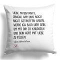 22Feels® Du Wirst Patentante Frauen Schwangerschaft Geschenk - Kissen mit Spruch (Weiss 40x40cm)-Kissen Weiss 40x40-22Feels