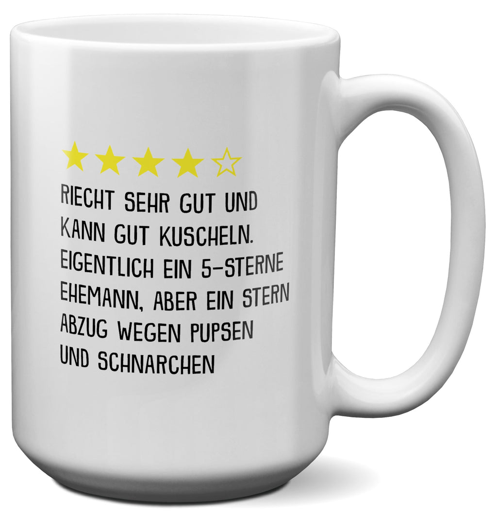 22Feels® Ehemann Geschenk zum Hochzeitstag, Valentinstag etc. - XL Tasse mit Spruch (Weiss, 440ml)-Weisse XL Tasse 440ml-22Feels