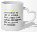 22Feels® Ehemann Geschenk zum Hochzeitstag, Valentinstag etc. - Tasse mit Spruch (Herzhenkel, Weiss, 320ml)-Tasse Weiss Herzhenkel 320ml-22Feels
