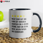 22Feels® Freund Geschenk zum Jahrestag, Valentinstag etc. - Tasse mit Spruch (Weiss-Schwarz, 320ml)-TwoTone Tasse Weiss-Schwarz 320ml-22Feels