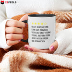22Feels® Freund Geschenk zum Jahrestag, Valentinstag etc. - Tasse mit Spruch (Weiss-Schwarz, 320ml)-TwoTone Tasse Weiss-Schwarz 320ml-22Feels