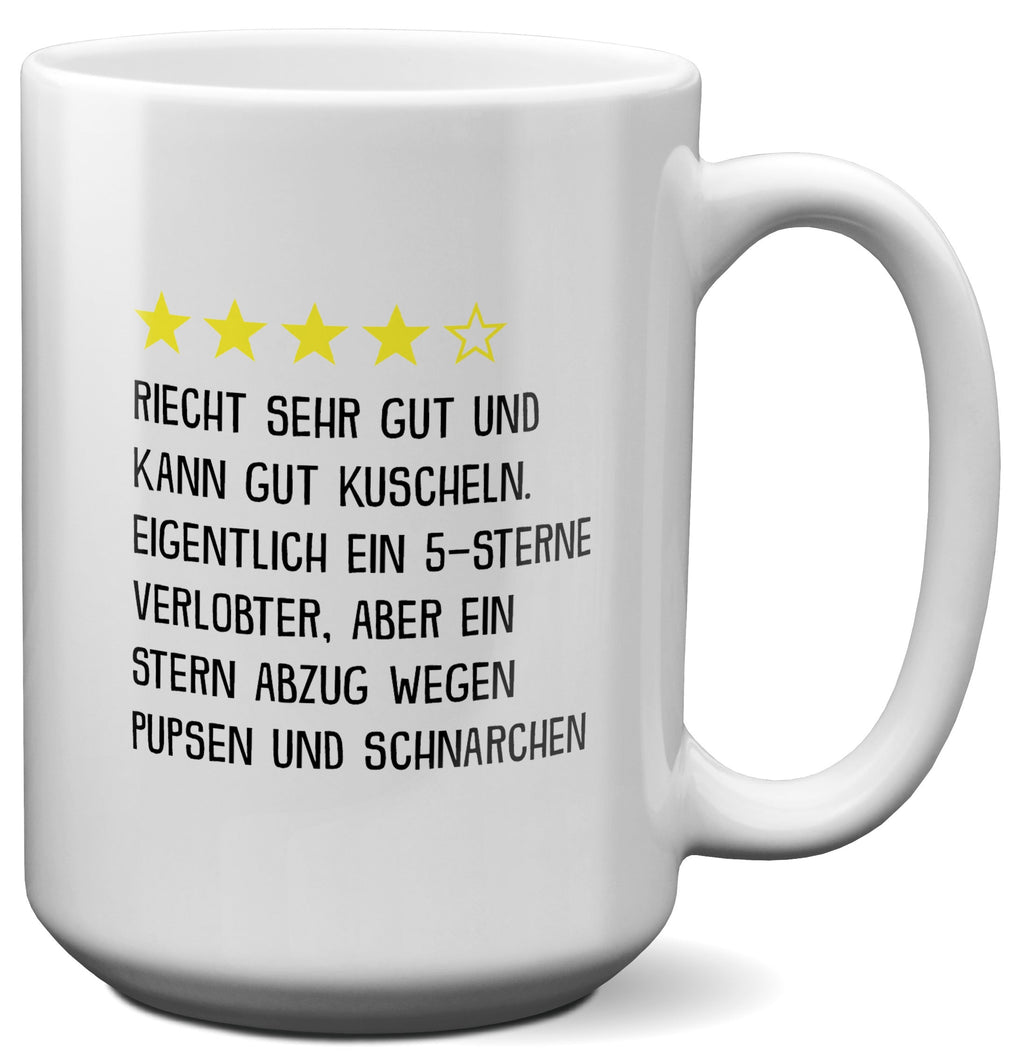 22Feels® Verlobter Geschenk - XL Tasse mit Spruch (Weiss, 440ml)-Weisse XL Tasse 440ml-22Feels