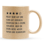 22Feels® Verlobter Geschenk - Glitzertasse mit Spruch (Gold, 320ml)-Glitzertasse Gold 320ml-22Feels