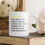 22Feels® Verlobter Geschenk - Tasse mit Spruch: 4 Sterne Verlobter (Weiss, 320ml)-Weisse Tasse 320ml-22Feels