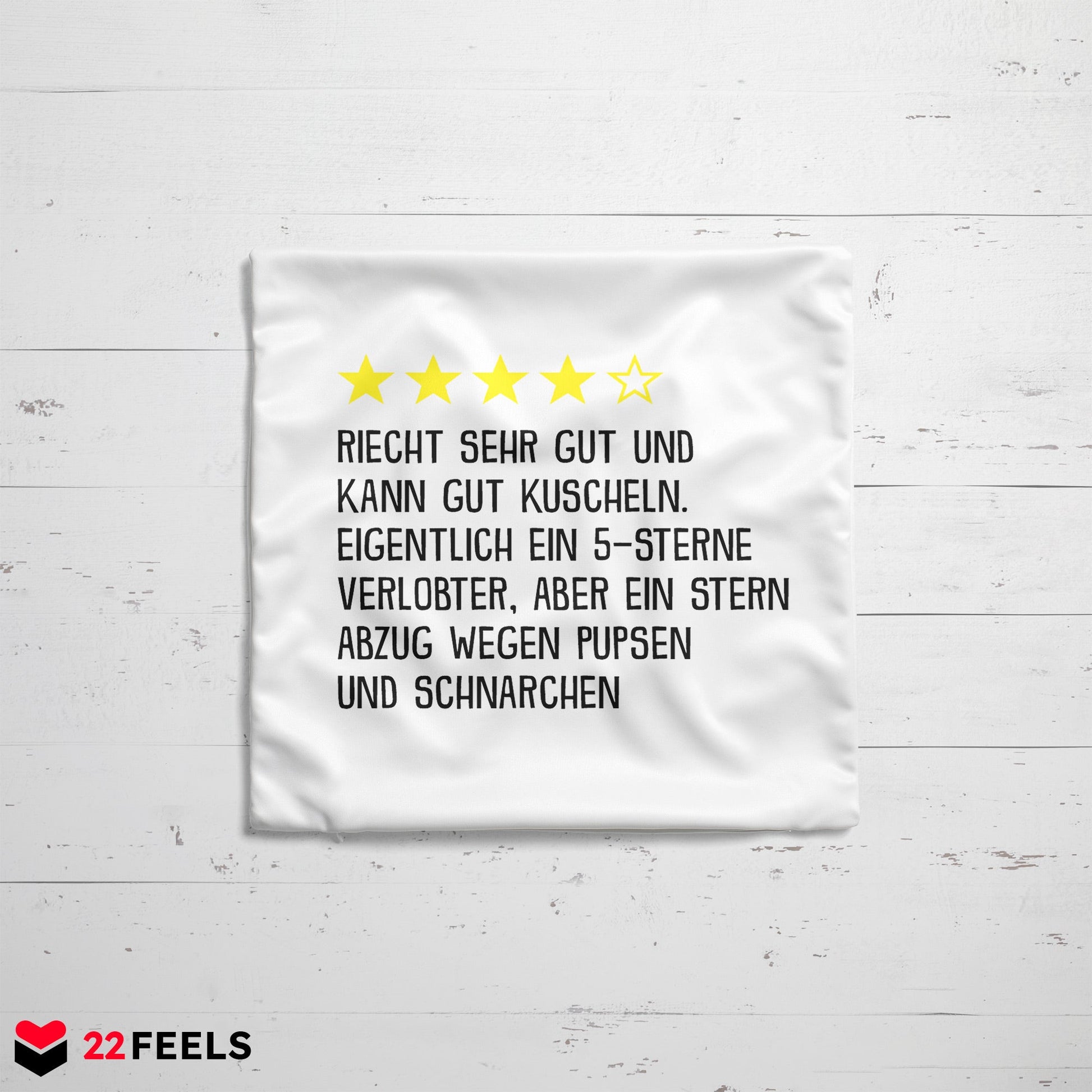 22Feels® Verlobter Geschenk - Kissen mit Spruch (Weiss 40x40cm)-Kissen Weiss 40x40-22Feels