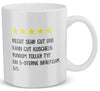 22Feels® Bräutigam Geschenk zur Hochzeit - Tasse mit Spruch: 5 Sterne Bräutigam (Weiss, 320ml)-Weisse Tasse 320ml-22Feels