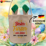 22Feels® Onkel Osterkorb mit Henkel Ostergeschenk Tragetasche Ostern Deko Osternest Körbchen Hasenohren (Beige/Grün)-Ostern Tragetasche-22Feels