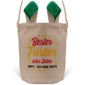 22Feels® Neffe Junge Osterkorb mit Henkel Ostergeschenk Tragetasche Ostern Deko Osternest Körbchen Hasenohren (Beige/Grün)-Ostern Tragetasche-22Feels