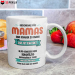 22Feels® Geschenk für Mamas - Tasse mit Spruch: Geschenke Sind Schwer Zu Finden (Weiss, 320ml)-Weisse Tasse 320ml-22Feels