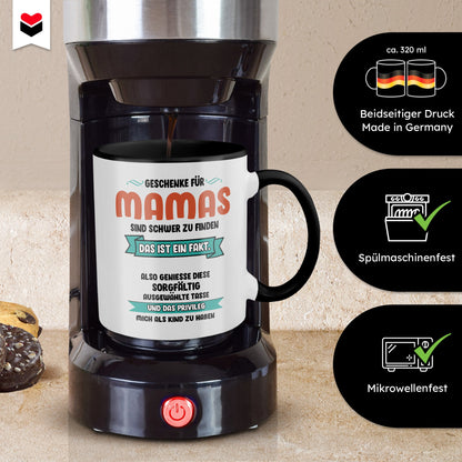 22Feels® Mama Geschenk - Tasse mit Spruch (Weiss-Schwarz, 320ml)-TwoTone Tasse Weiss-Schwarz 320ml-22Feels