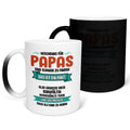 22Feels® Papa Geschenk - Zaubertasse mit Spruch (Matt-Schwarz und Weiss, 320ml)-Farbwechsel Tasse Matt 320ml-22Feels