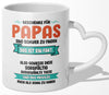 22Feels® Geschenk für Papas - Tasse mit Spruch (Herzhenkel, Weiss, 320ml)-Tasse Weiss Herzhenkel 320ml-22Feels