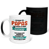 22Feels® Papa Geschenk - Zaubertasse mit Spruch (Matt-Schwarz und Weiss, 320ml)-Farbwechsel Tasse Matt 320ml-22Feels