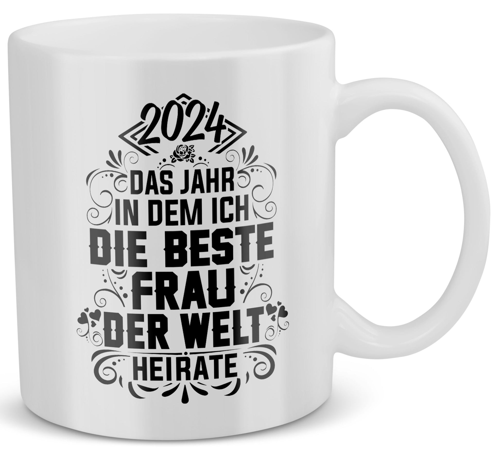 22Feels® Verlobungsgeschenk für 2024 Bräutigame - Groom To Be Tasse mit Spruch (Weiss, 320ml)-Weisse Tasse 320ml-22Feels
