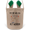 22Feels® Männer Frauen Osterkorb Liebe Paar Ehefrau Ehemann Freund Freundin Ostern mit Henkel Ostergeschenk Tragetasche Ostern Deko Osternest Körbchen Hasenohren (Beige/Grün)-Ostern Tragetasche-22Feels