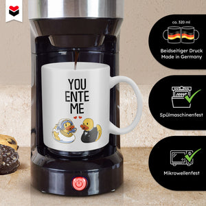 22Feels® Hochzeitsgeschenk - Paar Tasse mit Spruch (Weiss, 320ml)-Weisse Tasse 320ml-22Feels