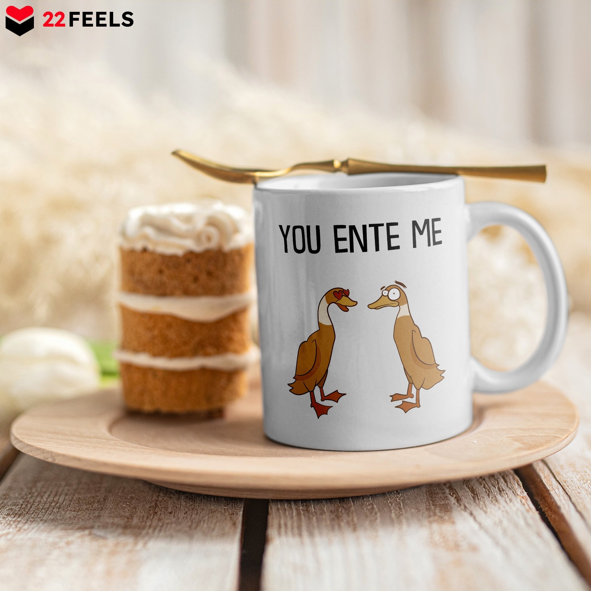 22Feels® Paar Geschenk zum Jahrestag, Hochzeitstag, Valentinstag etc. - Tasse mit Spruch (Weiss, 320ml)-Weisse Tasse 320ml-22Feels