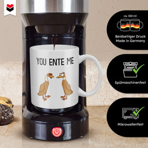 22Feels® Paar Geschenk zum Jahrestag, Hochzeitstag, Valentinstag etc. - Tasse mit Spruch (Weiss, 320ml)-Weisse Tasse 320ml-22Feels