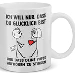 22Feels® Männer Geschenk zum Jahrestag, Hochzeitstag, Valentinstag etc. - Tasse mit Spruch (Weiss, 320ml)-Weisse Tasse 320ml-22Feels