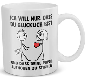 22Feels® Männer Geschenk zum Jahrestag, Hochzeitstag, Valentinstag etc. - Tasse mit Spruch (Weiss, 320ml)-Weisse Tasse 320ml-22Feels