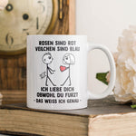 22Feels® Männer Geschenk zum Jahrestag, Hochzeitstag, Valentinstag etc. - Tasse mit Spruch (Weiss, 320ml)-Weisse Tasse 320ml-22Feels