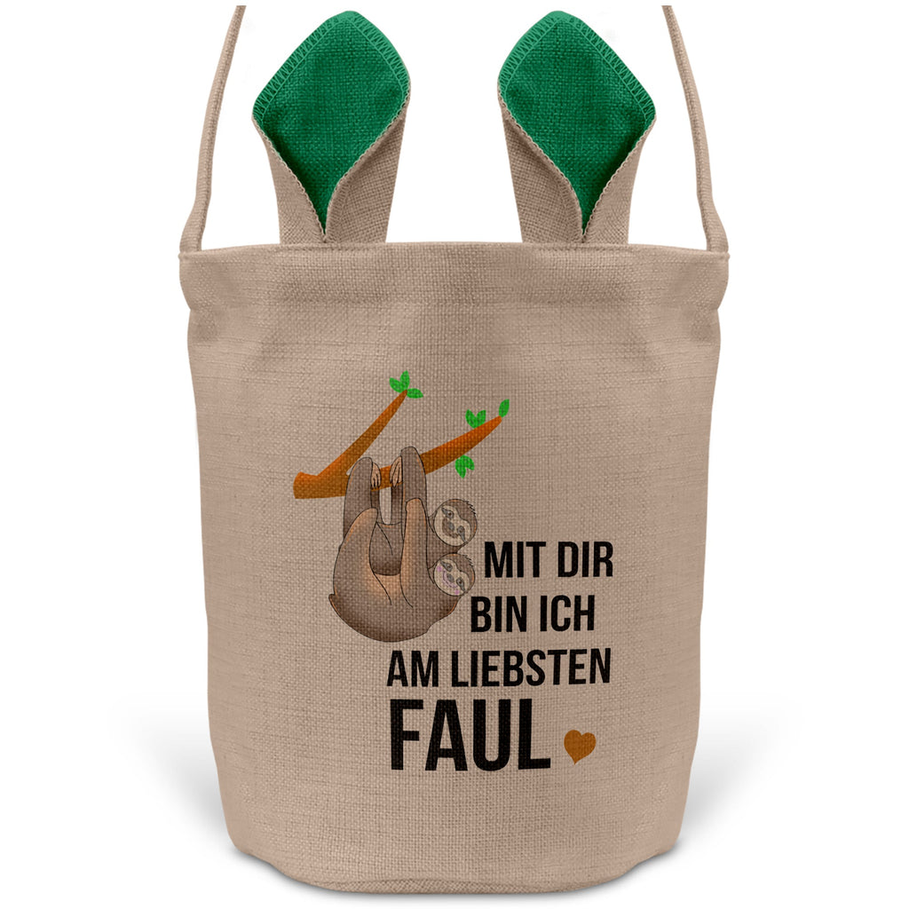22Feels® Männer Frauen Osterkorb Ehefrau Ehemann Freund Freundin Ostern mit Henkel Ostergeschenk Tragetasche Ostern Deko Osternest Körbchen Hasenohren (Beige/Grün)-Ostern Tragetasche-22Feels