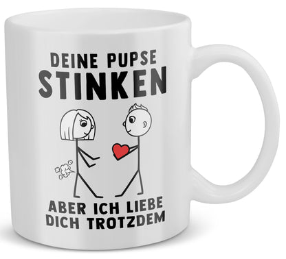 22Feels® Frauen Geschenk zum Jahrestag, Hochzeitstag, Valentinstag etc. - Tasse mit Spruch (Weiss, 320ml)-Weisse Tasse 320ml-22Feels