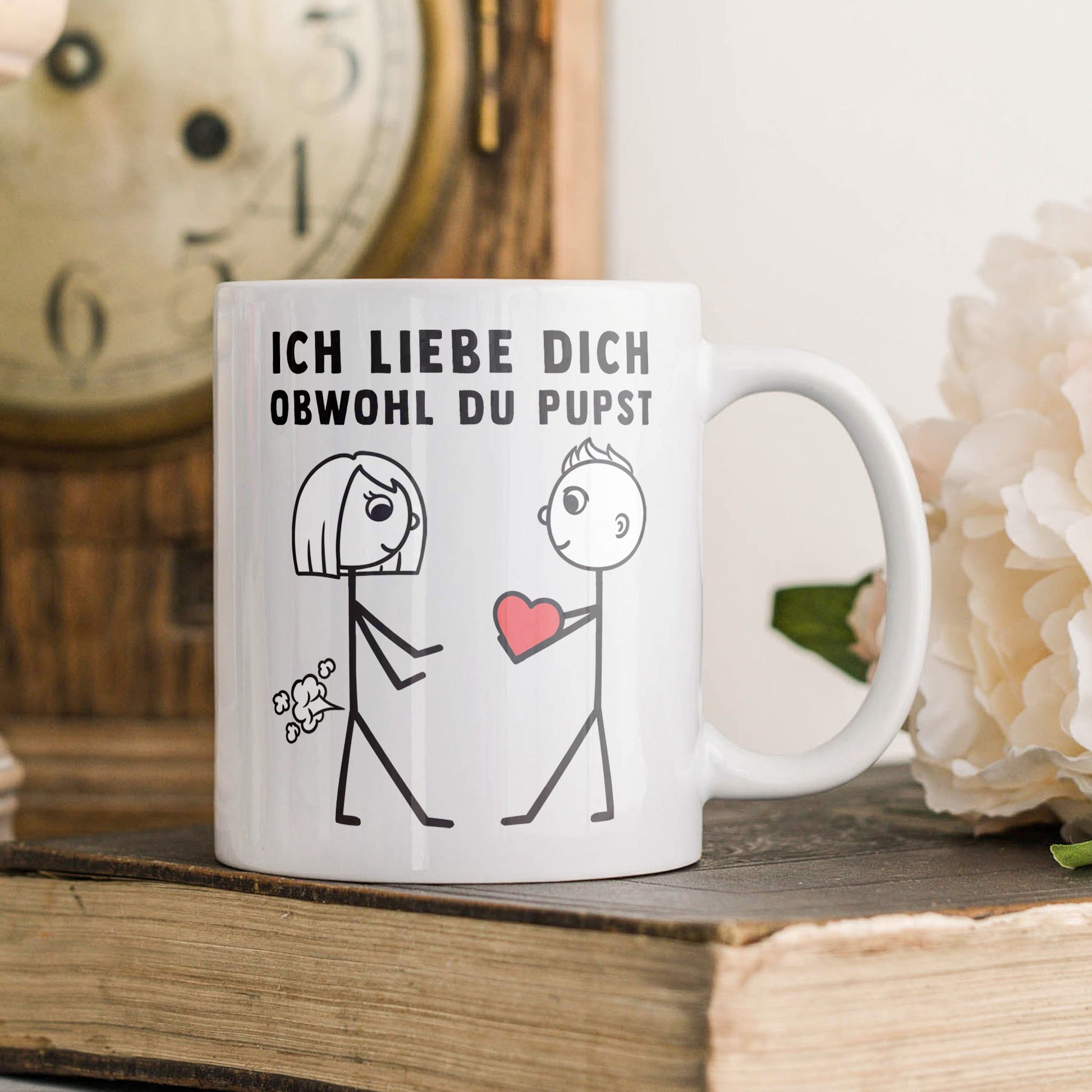 22Feels® Frauen Geschenk zum Jahrestag, Hochzeitstag, Valentinstag etc. - Tasse mit Spruch (Weiss, 320ml)-Weisse Tasse 320ml-22Feels