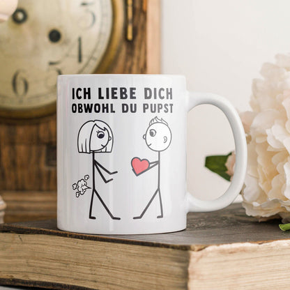 22Feels® Frauen Geschenk zum Jahrestag, Hochzeitstag, Valentinstag etc. - Tasse mit Spruch (Weiss, 320ml)-Weisse Tasse 320ml-22Feels