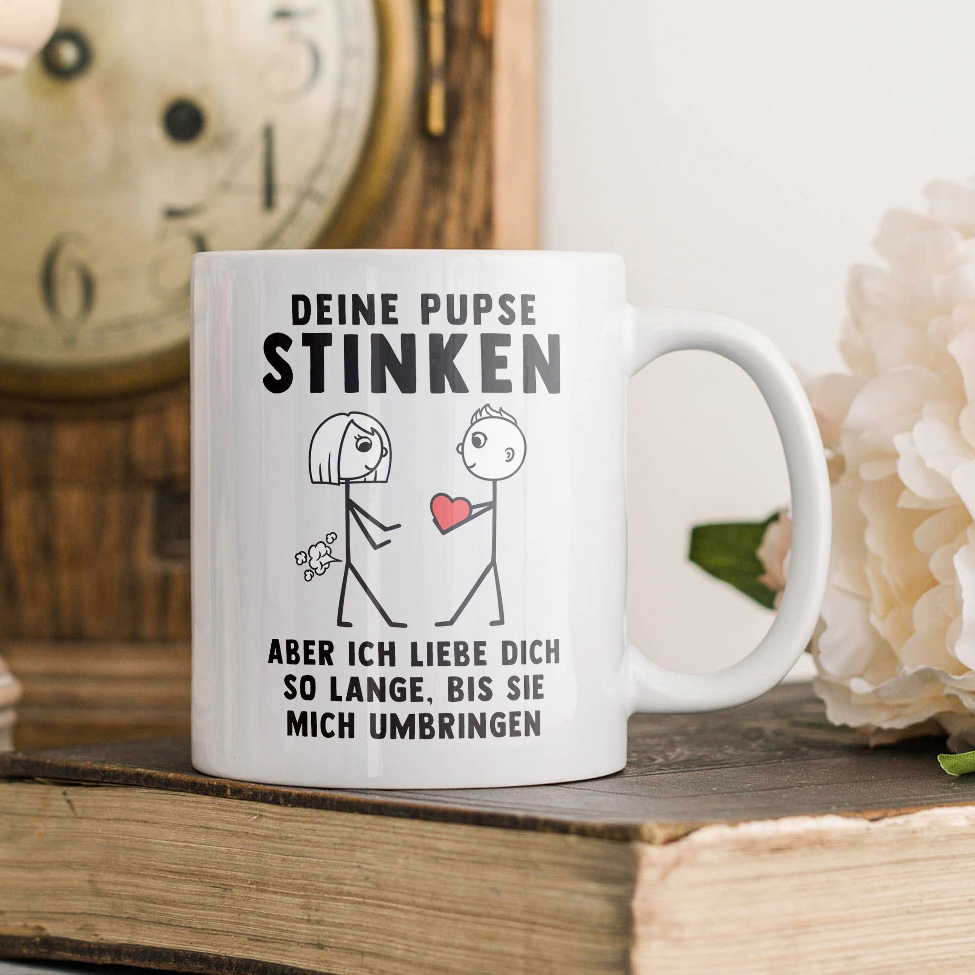 22Feels® Frauen Geschenk zum Jahrestag, Hochzeitstag, Valentinstag etc. - Tasse mit Spruch (Weiss, 320ml)-Weisse Tasse 320ml-22Feels
