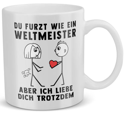 22Feels® Frauen Geschenk zum Jahrestag, Hochzeitstag, Valentinstag etc. - Tasse mit Spruch (Weiss, 320ml)-Weisse Tasse 320ml-22Feels