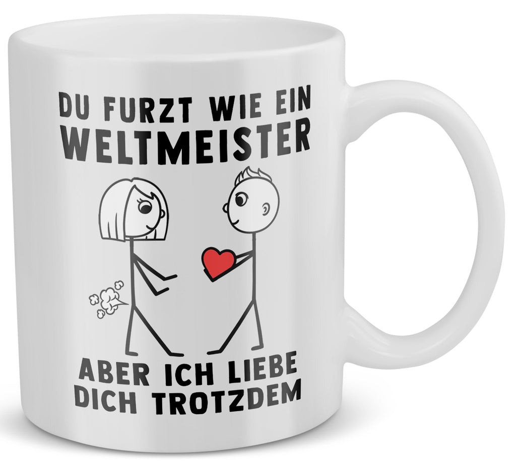 22Feels® Frauen Geschenk zum Jahrestag, Hochzeitstag, Valentinstag etc. - Tasse mit Spruch (Weiss, 320ml)-Weisse Tasse 320ml-22Feels