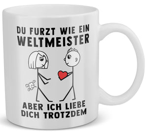 22Feels® Frauen Geschenk zum Jahrestag, Hochzeitstag, Valentinstag etc. - Tasse mit Spruch (Weiss, 320ml)-Weisse Tasse 320ml-22Feels
