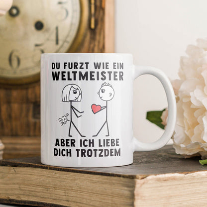 22Feels® Frauen Geschenk zum Jahrestag, Hochzeitstag, Valentinstag etc. - Tasse mit Spruch (Weiss, 320ml)-Weisse Tasse 320ml-22Feels