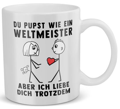 22Feels® Frauen Geschenk zum Jahrestag, Hochzeitstag, Valentinstag etc. - Tasse mit Spruch (Weiss, 320ml)-Weisse Tasse 320ml-22Feels