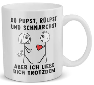 22Feels® Frauen Geschenk zum Jahrestag, Hochzeitstag, Valentinstag etc. - Tasse mit Spruch (Weiss, 320ml)-Weisse Tasse 320ml-22Feels
