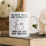 22Feels® Frauen Geschenk zum Jahrestag, Hochzeitstag, Valentinstag etc. - Tasse mit Spruch (Weiss, 320ml)-Weisse Tasse 320ml-22Feels