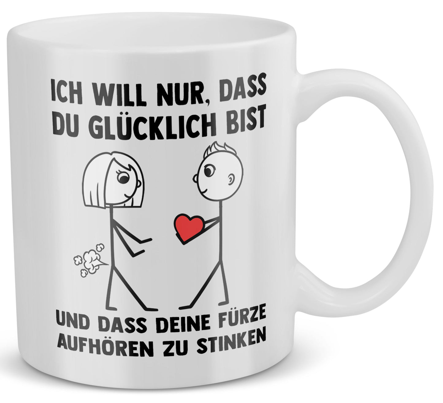 22Feels® Frauen Geschenk zum Jahrestag, Hochzeitstag, Valentinstag etc. - Tasse mit Spruch (Weiss, 320ml)-Weisse Tasse 320ml-22Feels